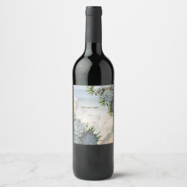 Succulent Hues of Bleek Blues Wijn Etiket