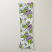 Succulent Hues of Zee Green & Lavender tones Lichaamskussen (Voorkant Verticaal)
