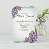 Succulent Hues of Zee Green, Violet Kaart (Staand voorkant)