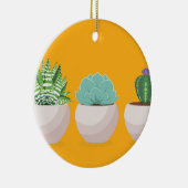 Succulent in een pot keramisch ornament (Rechts)
