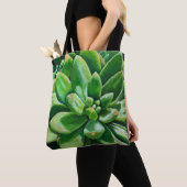Succulent in groen tote bag (Dichtbij)
