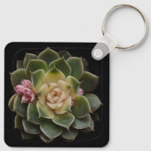 Succulent in punt 7 sleutelhanger (Achterkant)