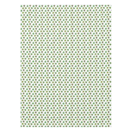 Succulent Jade Tree Green Leaves on White Tafelkleed (Voorkant)