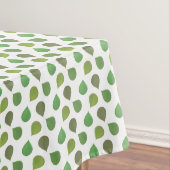 Succulent Jade Tree Green Leaves on White Tafelkleed (Voorbeeld)