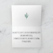 Succulent Joke Excuses Kaart voor Vriend, Echtgeno (Binnen)