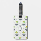 Succulent Kalanchoe Plant Mam Pattern Bagagelabel (Achterkant verticaal)