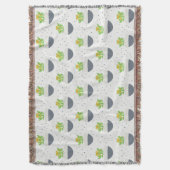 Succulent Kalanchoe Plant Mam Pattern Deken (Voorkant Verticaal)