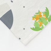 Succulent Kalanchoe Plant Mam Pattern Fleece Deken (Hoek)