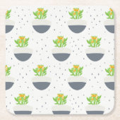 Succulent Kalanchoe Plant Mam Pattern Kartonnen Onderzetters (Voorkant)