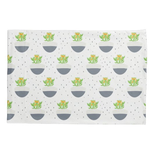 Succulent Kalanchoe Plant Mam Pattern Kussensloop (Achterkant)