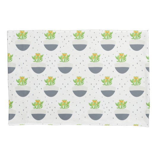 Succulent Kalanchoe Plant Mam Pattern Kussensloop (Voorkant)