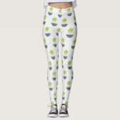 Succulent Kalanchoe Plant Mam Pattern Leggings (Voorkant)