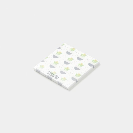 Succulent Kalanchoe Plant Mam Pattern Post-it® Notes (Schuin)