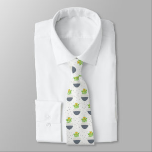 Succulent Kalanchoe Plant Mam Pattern Stropdas