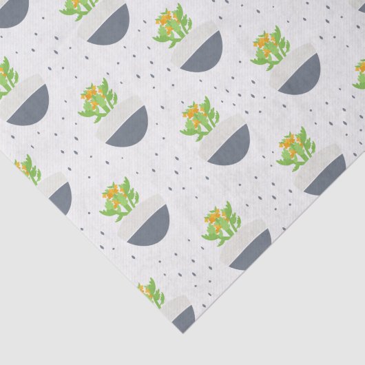 Succulent Kalanchoe Plant Mam Pattern Tissuepapier (Detail)