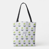 Succulent Kalanchoe Plant Mam Pattern Tote Bag (Achterkant)