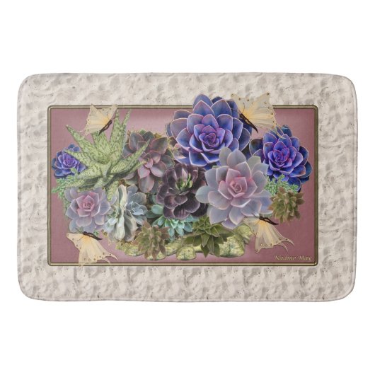 Succulent Kunst Badmat (Voorkant)