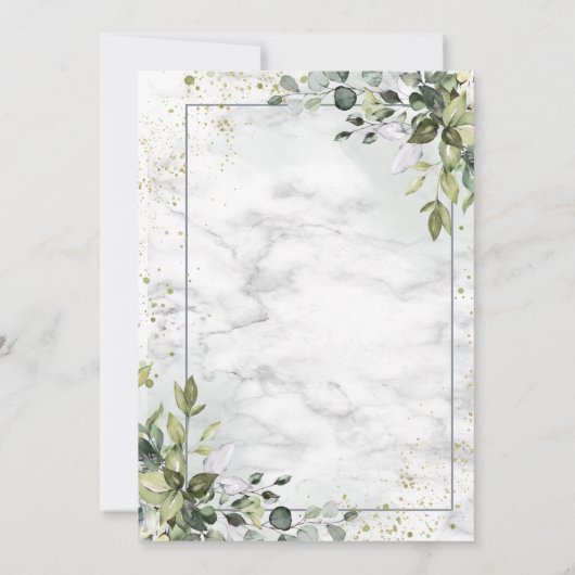 Succulent Light Dusty Blue Eucalyptus Greenergy Kaart (Achterkant)