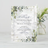 Succulent Light Dusty Blue Eucalyptus Greenergy Kaart (Staand voorkant)