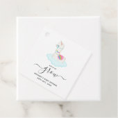 Succulent Llama Heaven Kijk hoe ik Baby shower gro Bedankjes Labels (In situ)