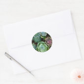 Succulent Love Ronde Sticker (Envelop)