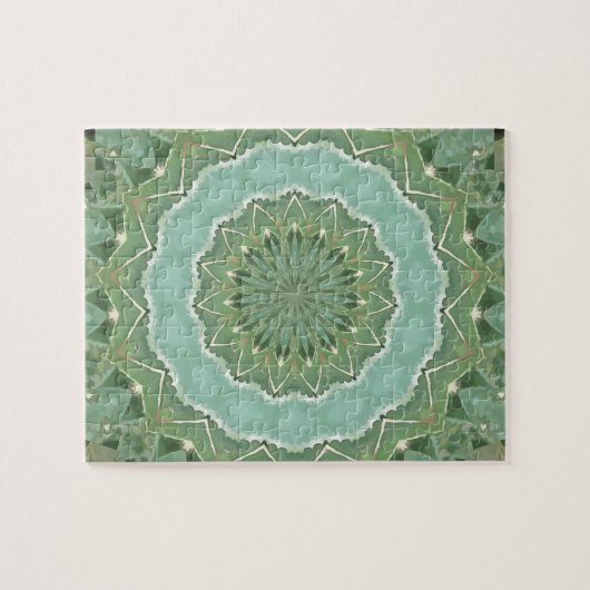 Succulent Mandala Legpuzzel (Horizontaal)