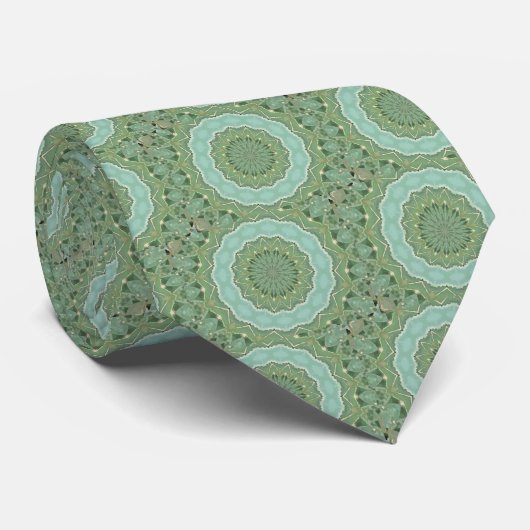 Succulent Mandala Stropdas (Opgerold)