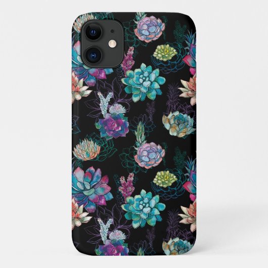Succulent naadloos patroon Case-Mate iPhone case (Achterkant)