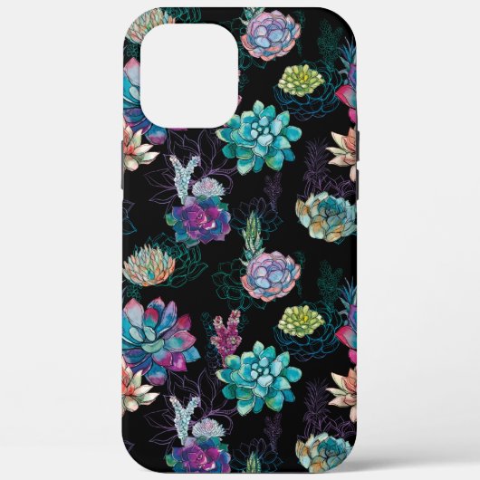 Succulent naadloos patroon Case-Mate iPhone case (Achterkant)