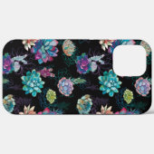 Succulent naadloos patroon Case-Mate iPhone case (Achterkant (horizontaal))