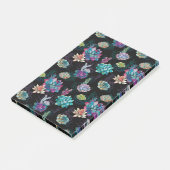 Succulent naadloos patroon post-it® notes (Schuin)