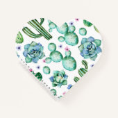 Succulent notebook Heart-Shaped Notitieboek (Voorkant)