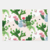 Succulent Oasis Wrapping Paper Sheets (Voorkant)