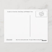 Succulent op een Oxnard Deck....Ontwerp van de nat Briefkaart (Achterkant)