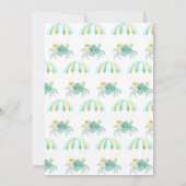 Succulent Parachute Bridal of Baby shower per post Kaart (Achterkant)