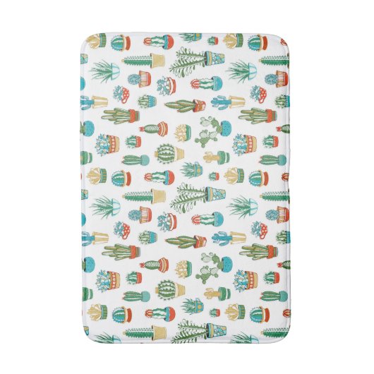 Succulent Patroon Badmat (Voorkant Verticaal)