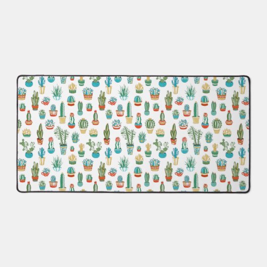 Succulent Patroon Bureaumat (Voorkant)