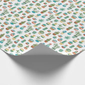 Succulent Patroon Cadeaupapier (Hoek)