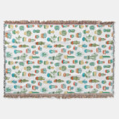 Succulent Patroon Deken (Voorkant)