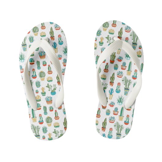 Succulent Patroon Kinder Teenslippers (Voetbed)
