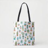 Succulent Patroon Tote Bag (Voorkant)