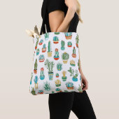 Succulent Patroon Tote Bag (Dichtbij)