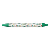 Succulent Patroon Zwarte Inkt Pen (Voorkant)