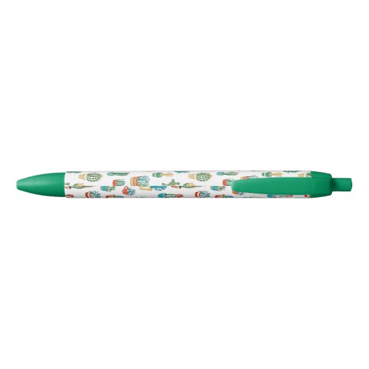 Succulent Patroon Zwarte Inkt Pen (Achterkant)