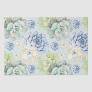 Succulent patroonpapier tissuepapier