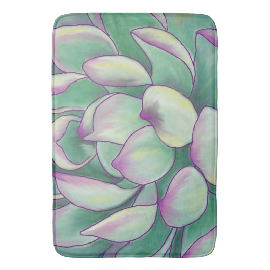 Succulent plant badmat (Voorkant Verticaal)