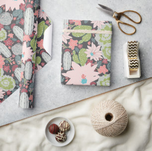Succulent Plant- en cactus-patroon Cadeaupapier