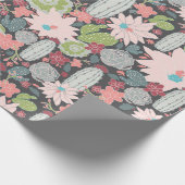 Succulent Plant- en cactus-patroon Cadeaupapier (Hoek)