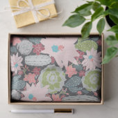 Succulent Plant- en cactus-patroon Tissuepapier (Geschenk)