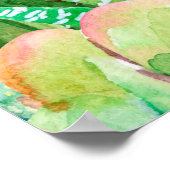 Succulent plant en cactus tuinpatroon poster (Hoek)